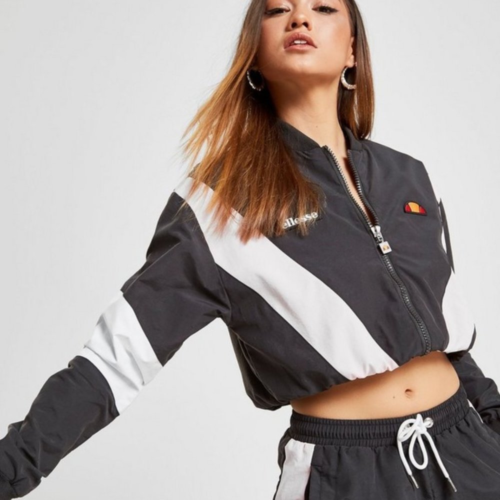 Ellesse LightPink/White/Black Track Jacket (XS, 4)